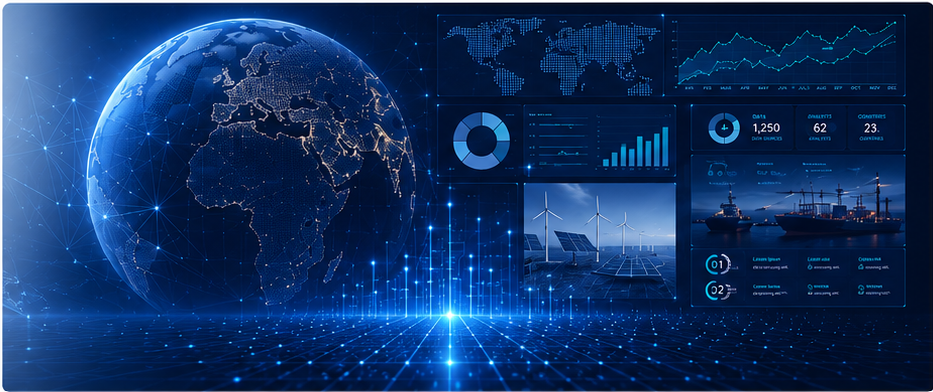 Strategic intelligence dashboard and global analytics