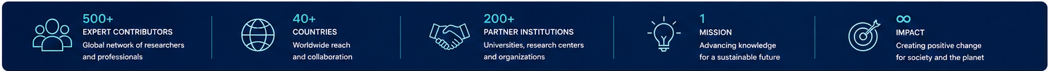 Expert contributors, countries, partner institutions, mission and impact